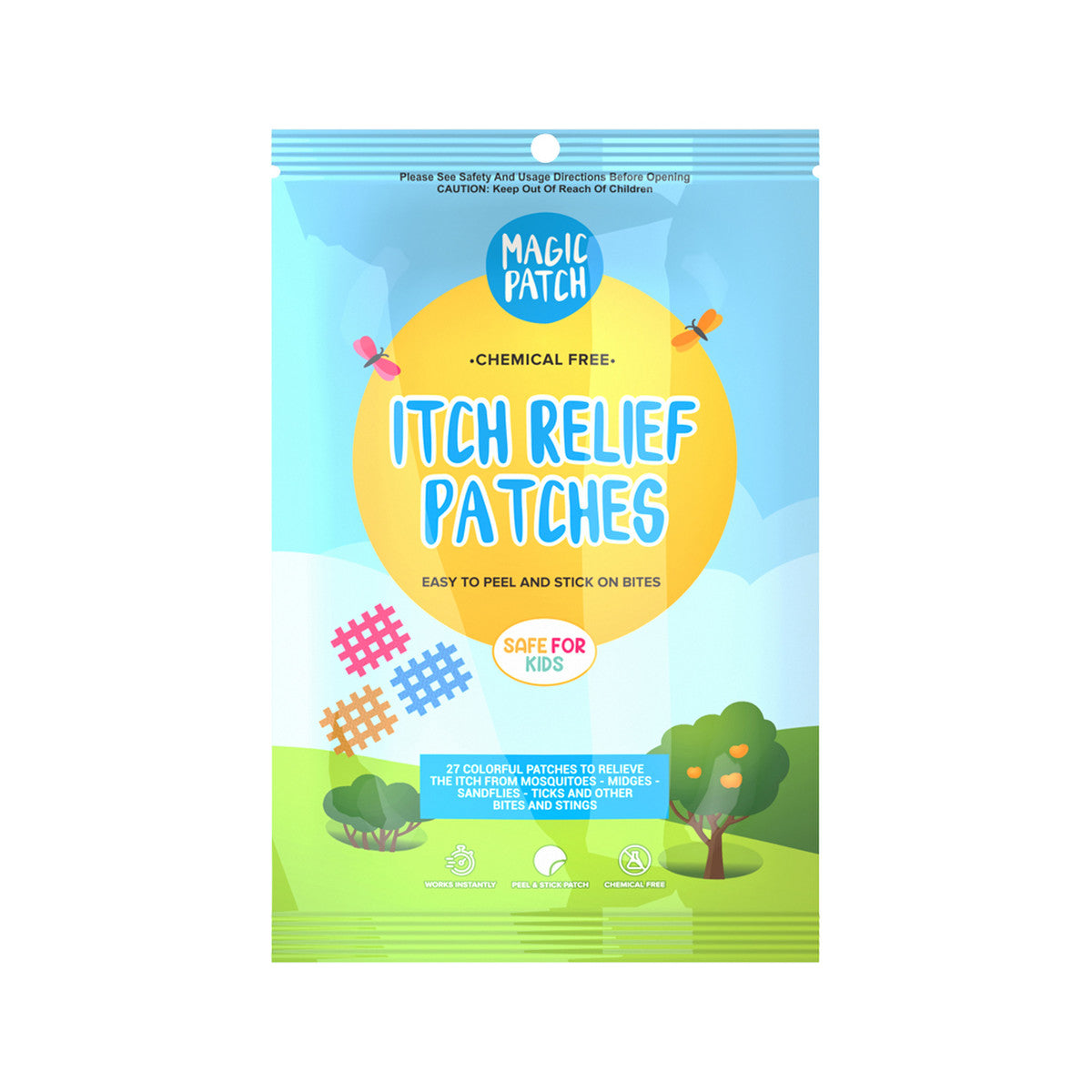 NATPAT Organic Itch Relief Stickers x 30 Pack