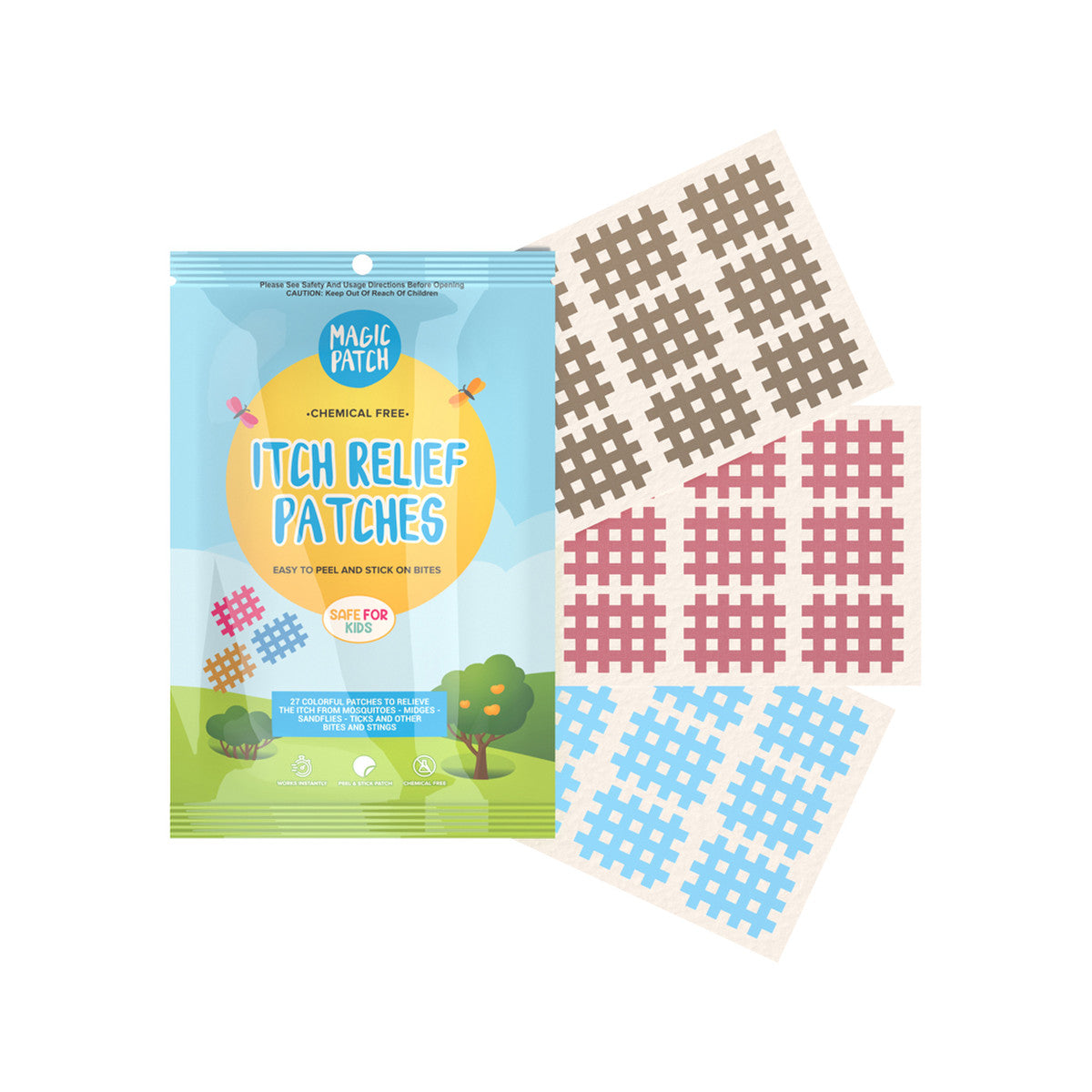 NATPAT Organic Itch Relief Stickers x 30 Pack