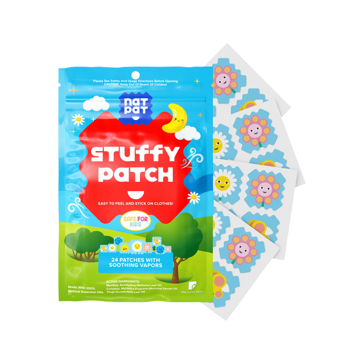 The Natural Patch Co. StuffyPatch Organic Stickers x 24 Pack