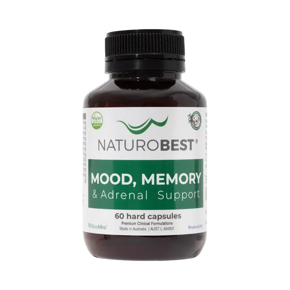 Naturobest Mood Memory & Adrenal Support 60c