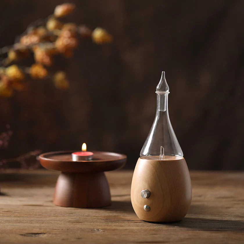 Amrita Court Nebuliser (Diffuser) Wooden Base Celeste