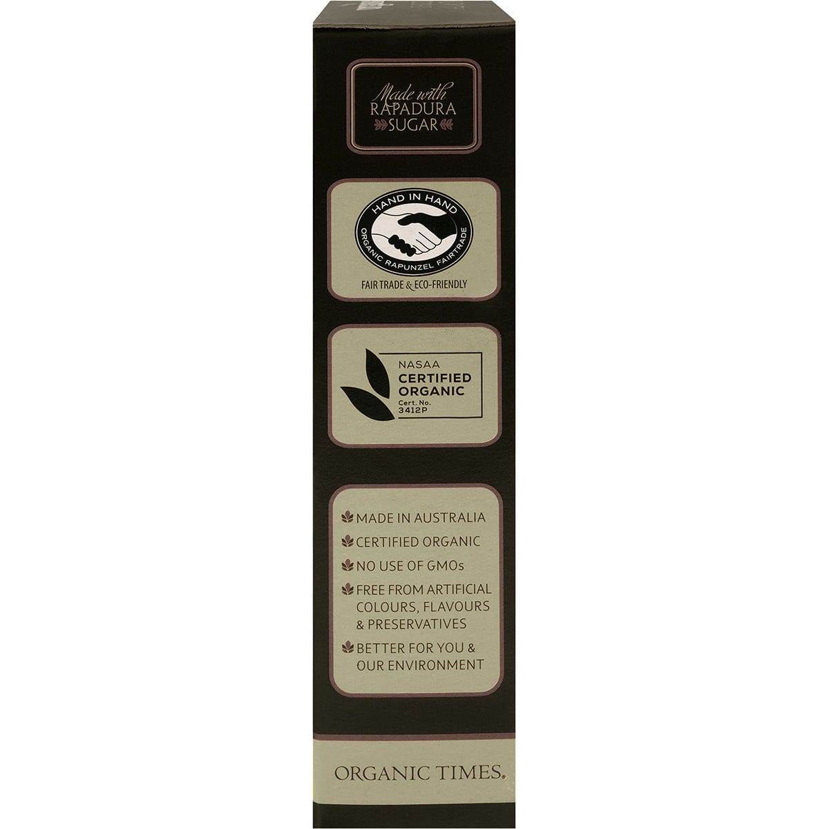 ORGANIC TIMES Dark Chocolate Almonds 150g