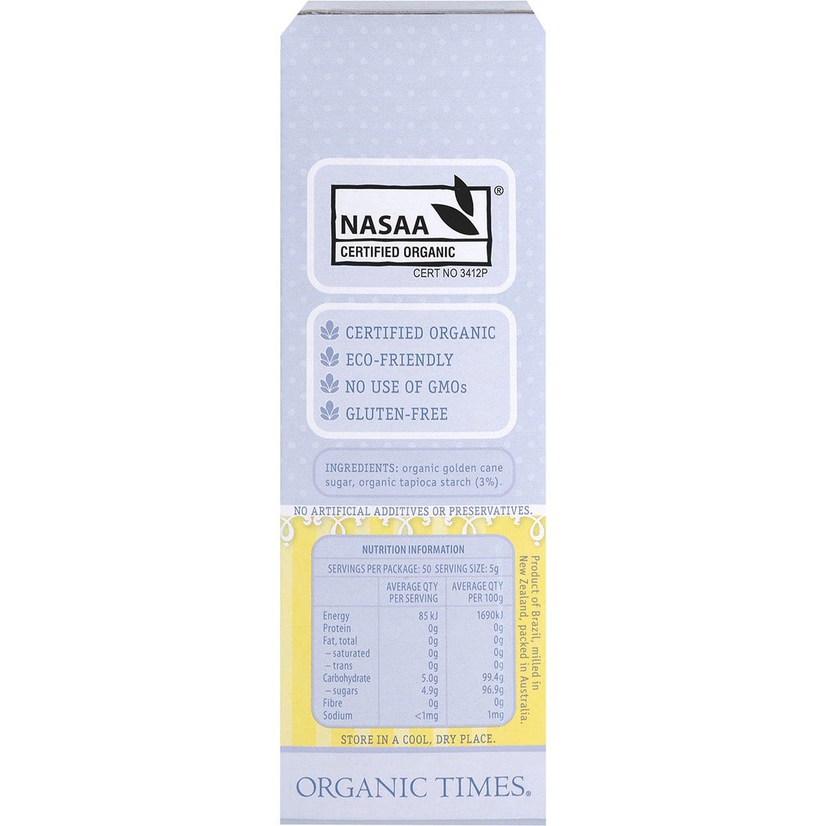 ORGANIC TIMES Icing Sugar 250g