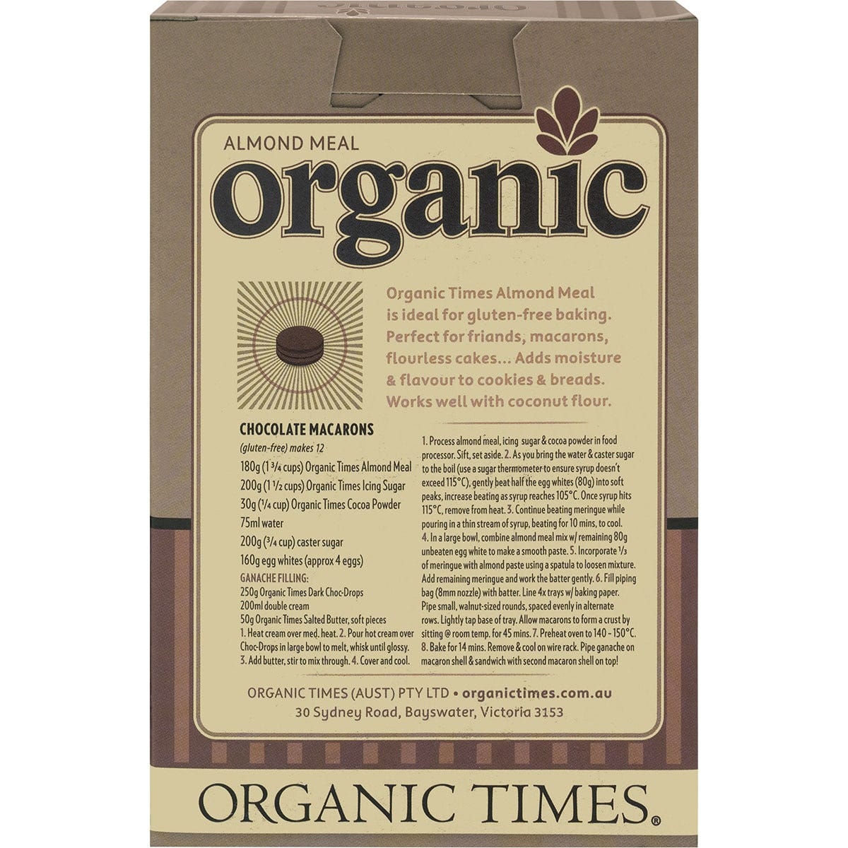 ORGANIC TIMES Almond Meal 200g
