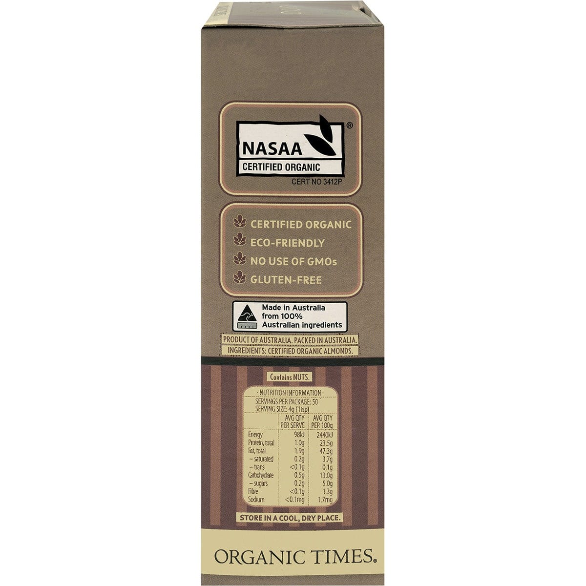 ORGANIC TIMES Almond Meal 200g