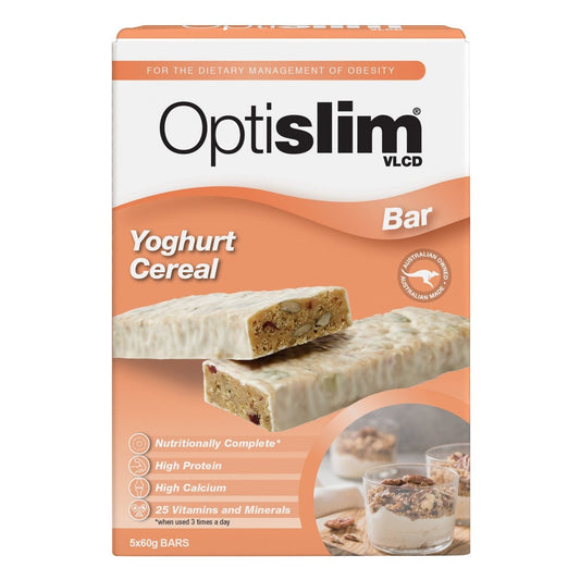OPTISLIM VLCD YOGHURT CEREAL BAR 5X60G
