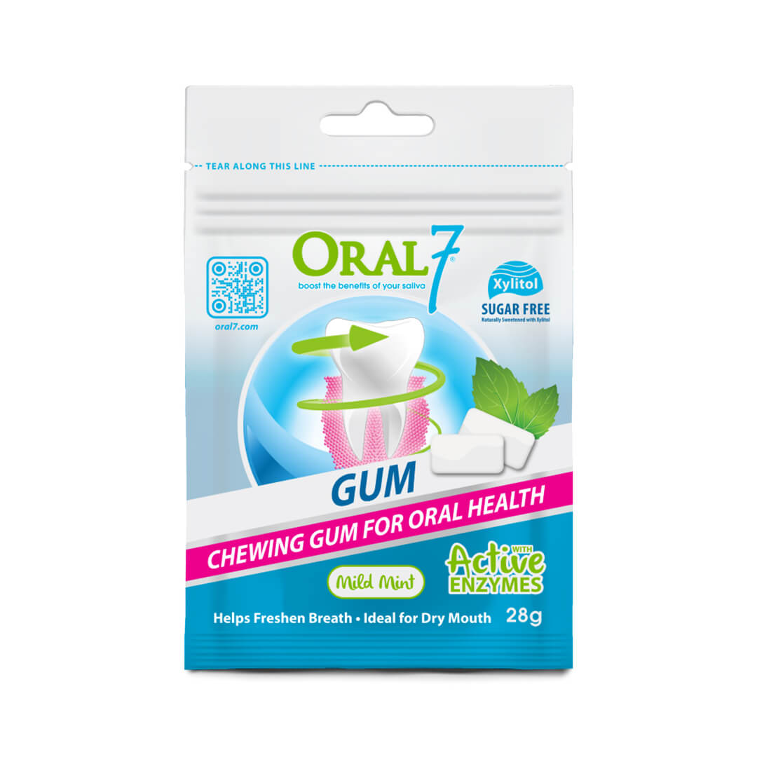 Oral7 Dry Mouth Gum Mild MInt 28G
