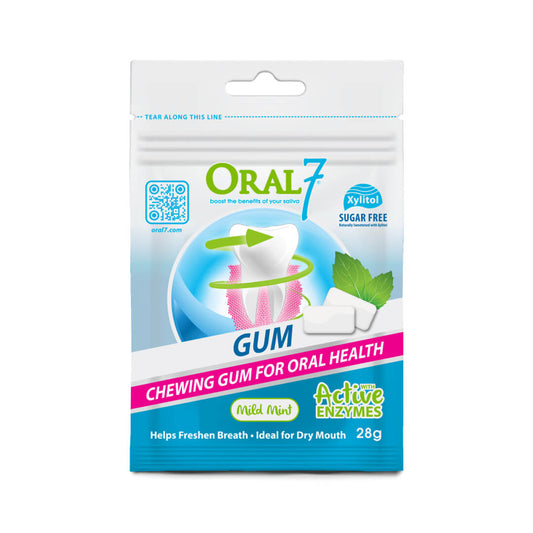 Oral7 Dry Mouth Gum Mild MInt 28G