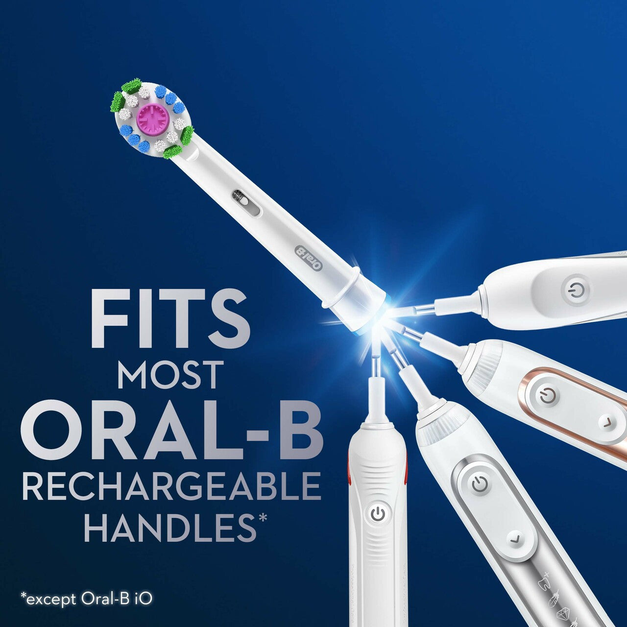 Oral B Power Toothbrush 3D White Refills 3 Pack