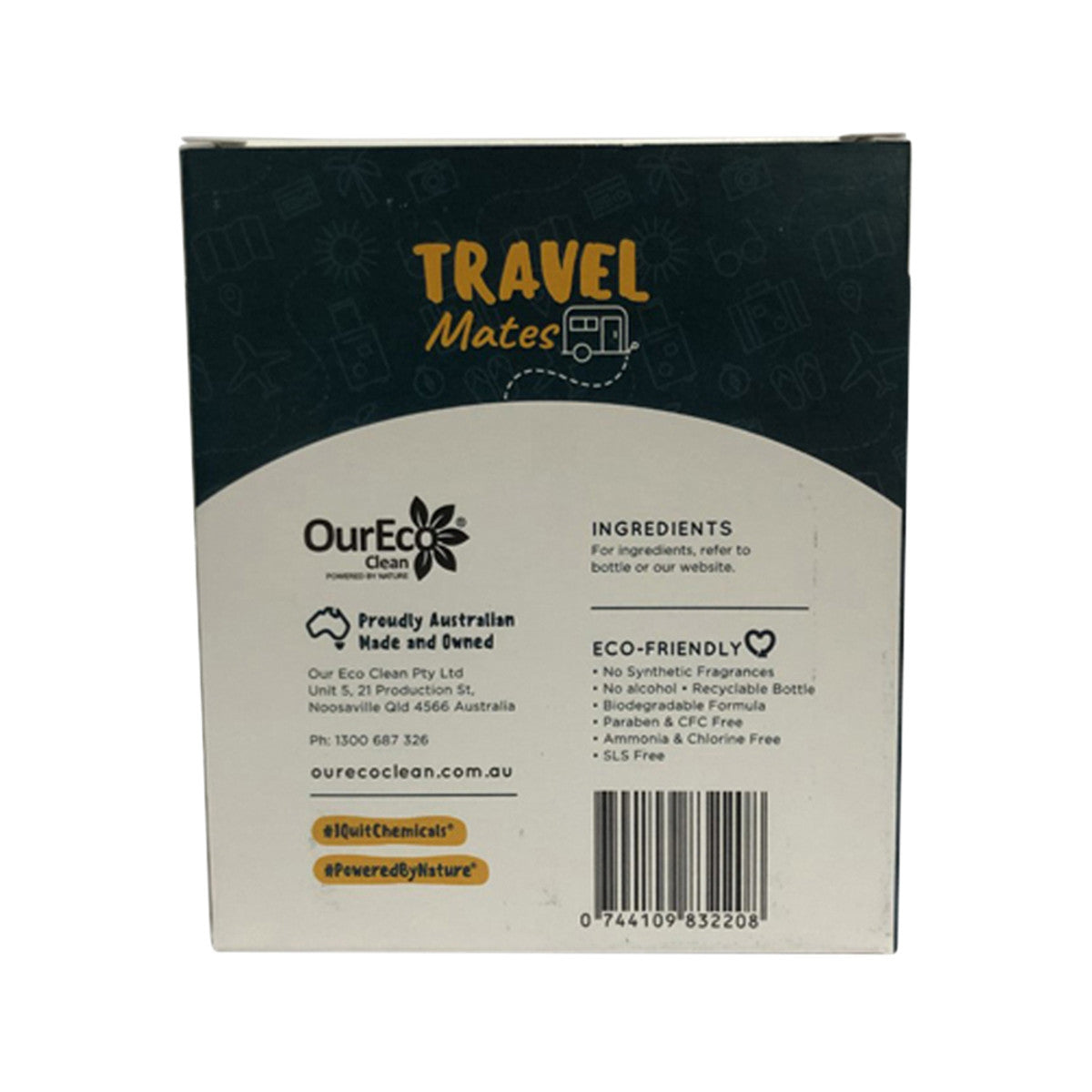OurEco Clean Air Freshener Travel Mates 50ml x 3 Pack (contains: Lazy Days, Sugar & Spice & Lemon Twist)