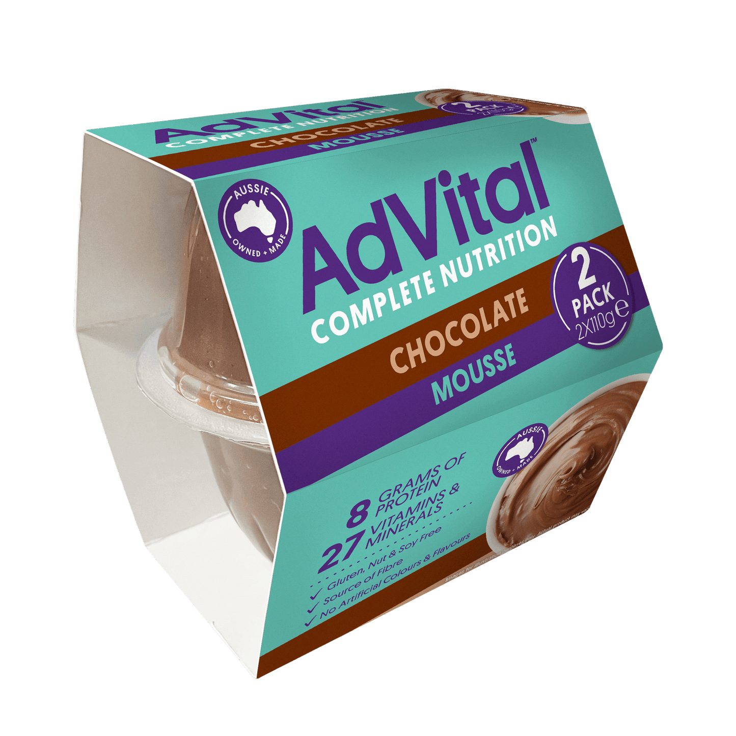 Advital Mousse Chocolate 120g 12PK