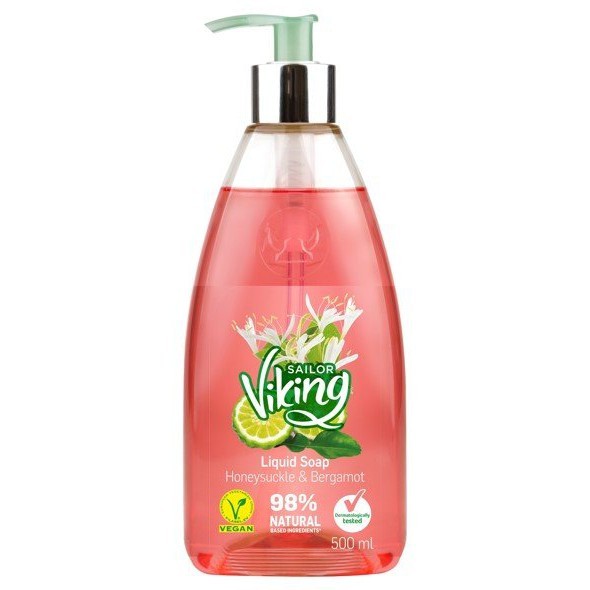 Viking Liquid Hand Wash Honeysuckle & Bergamont 500ml 10PK
