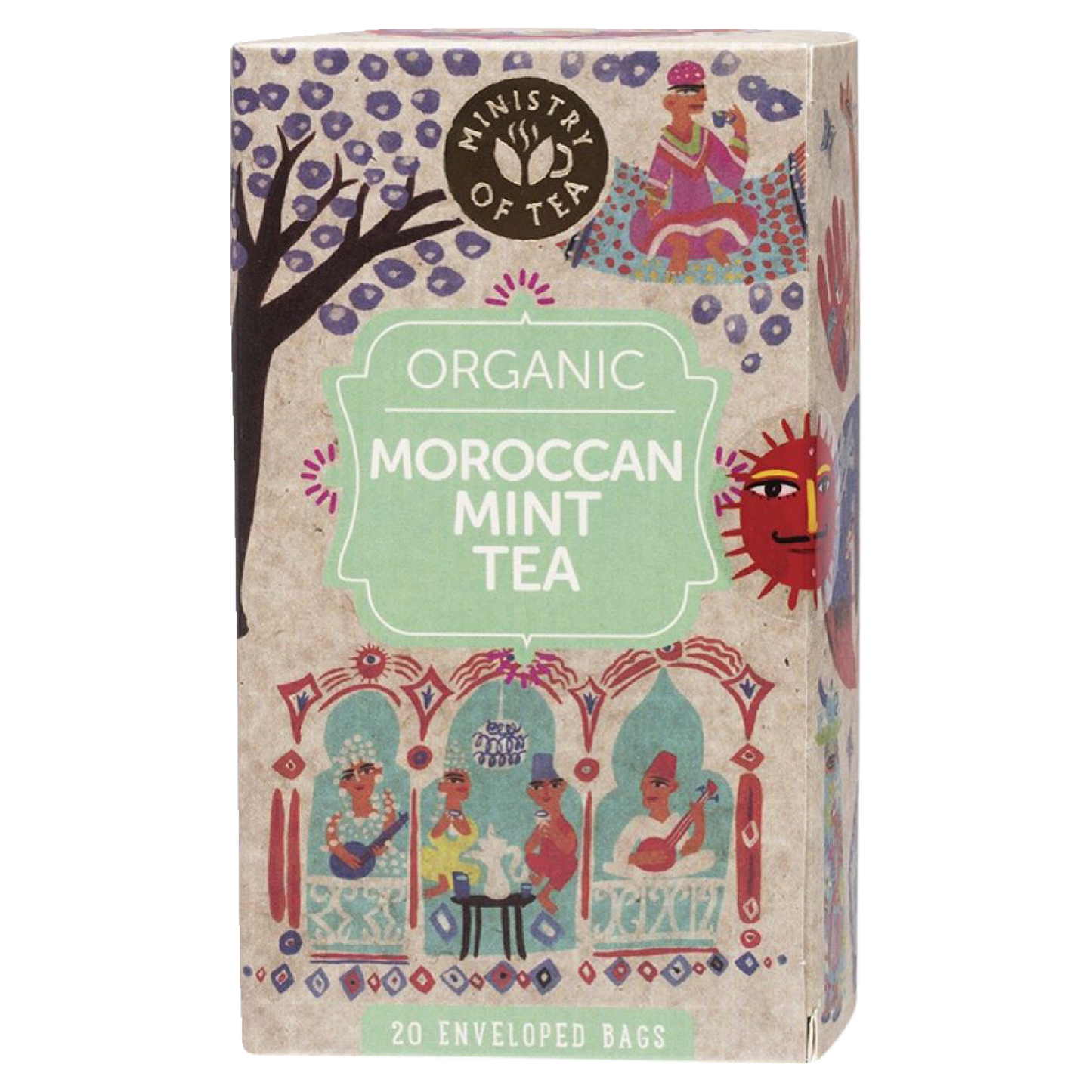 MINISTRY OF TEA Herbal Tea Bags Moroccan Mint Tea 20