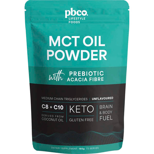 Pbco Mct Oil Powder Unflavoured 180g