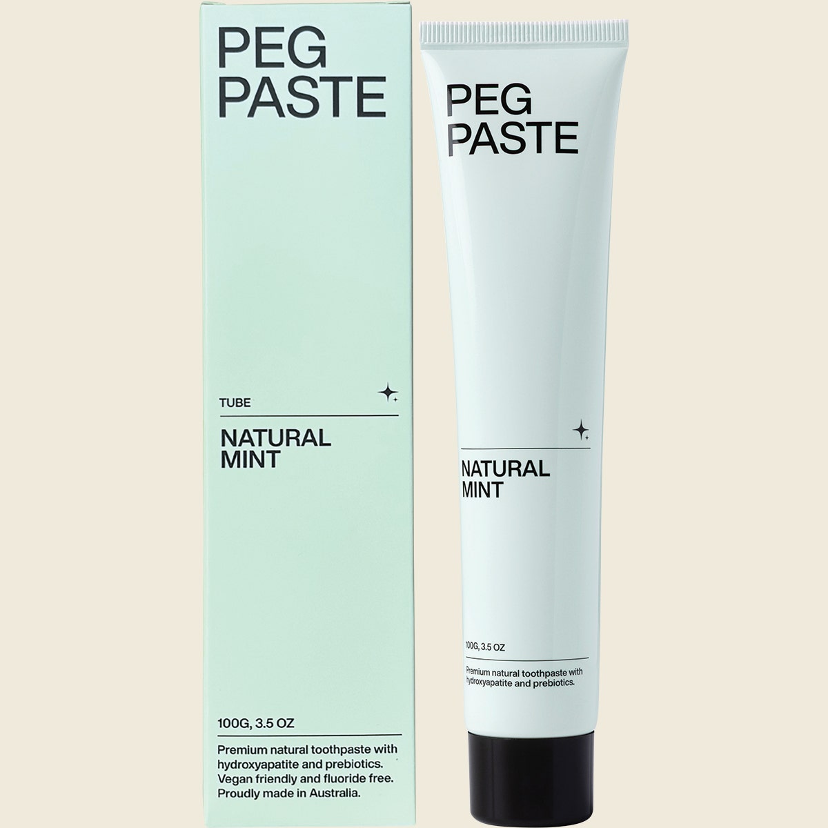Peg Paste Toothpaste Natural Mint Tube 100g
