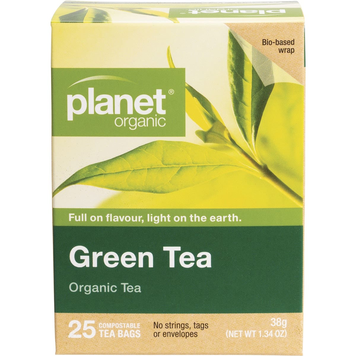 Planet Organic Organic Green Tea x 25 Tea Bags