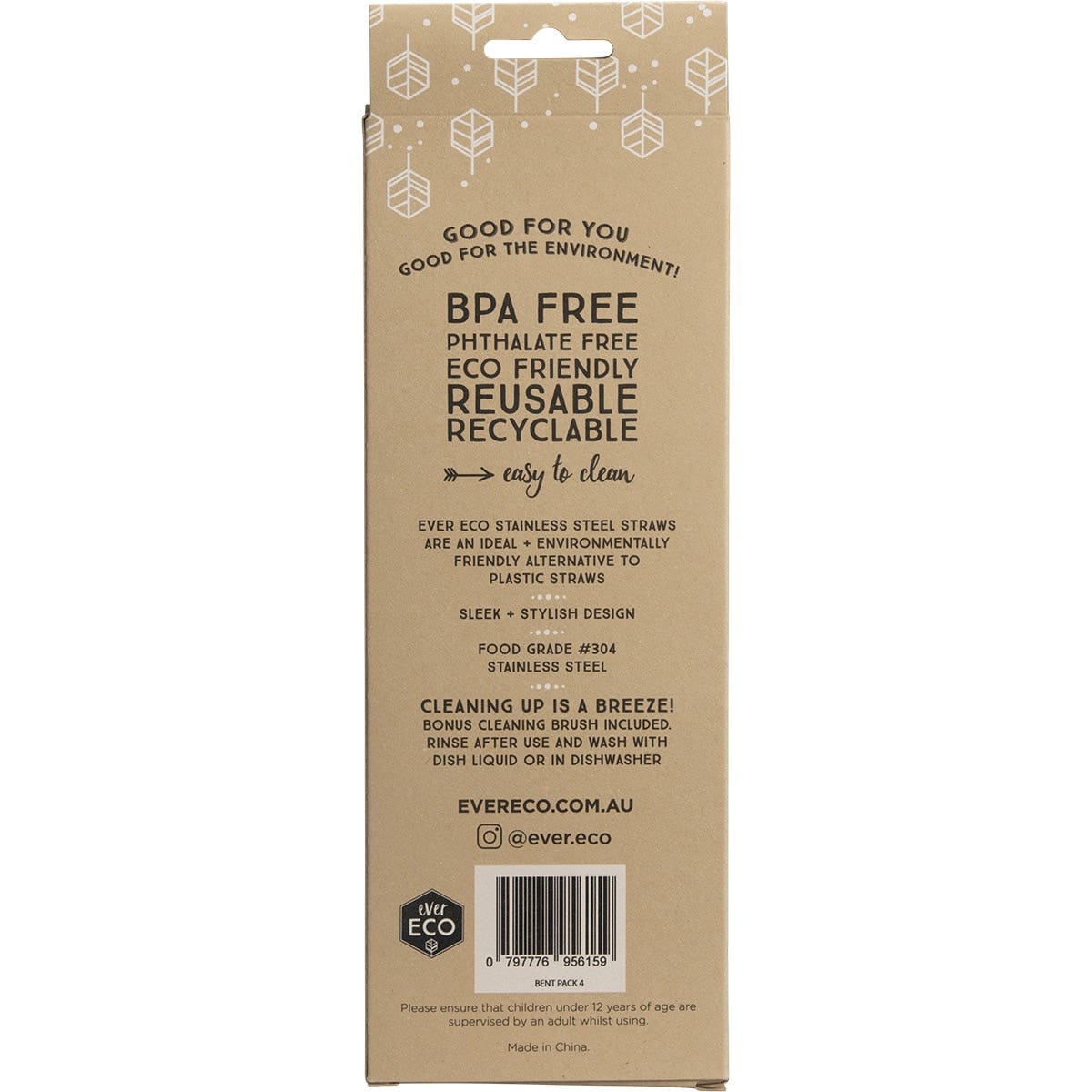 EVER ECO Stainless Steel Straws - Bent 4