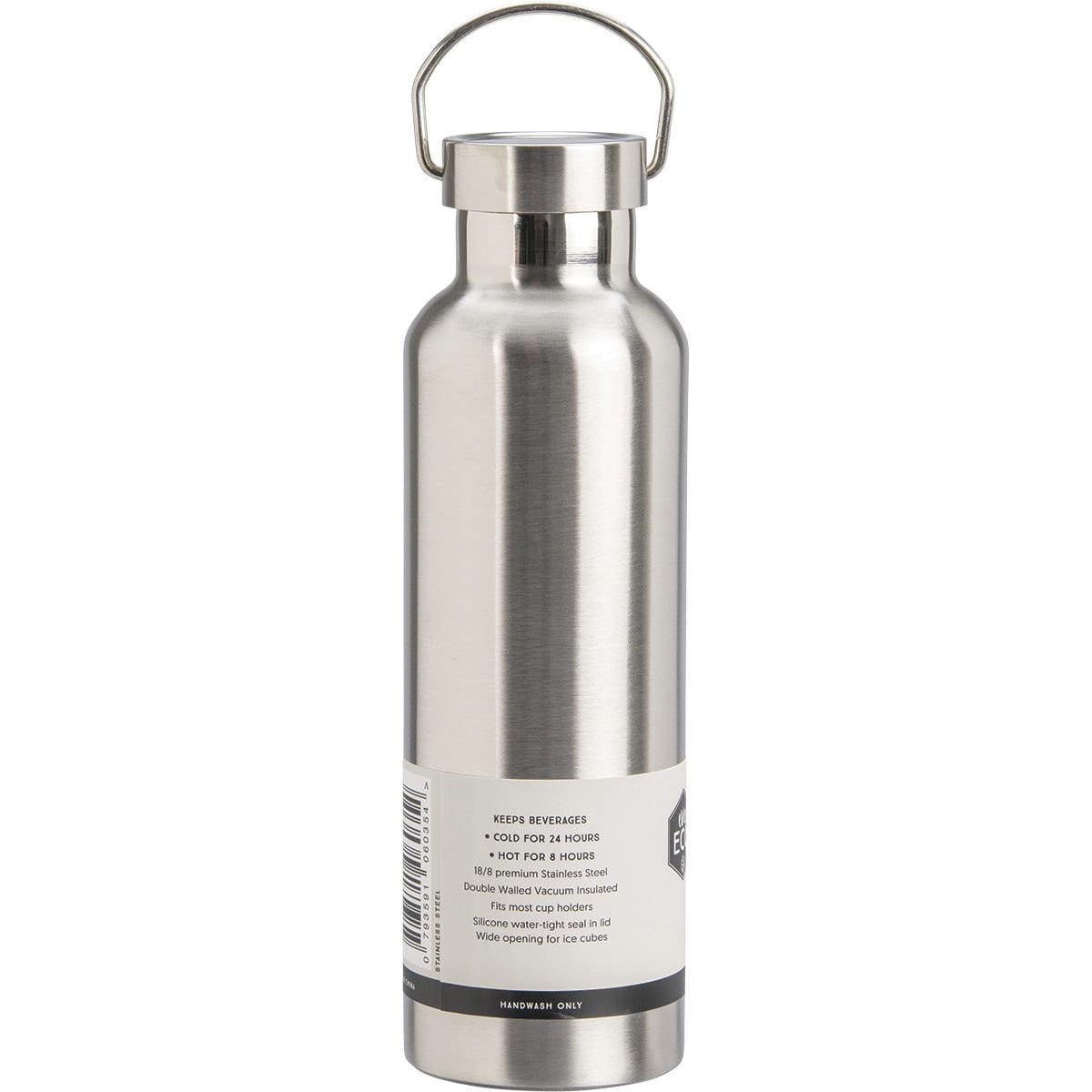 EVER ECO Insulated Stainless Steel Bottle Brushed Stainless 750ml