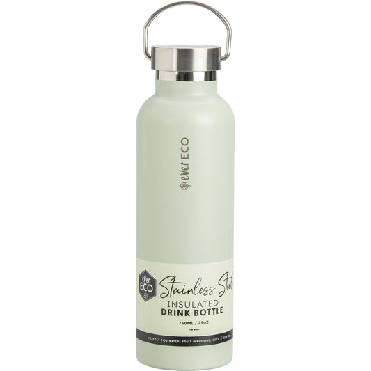 EVER ECO Insulated Stainless Steel Bottle Sage 750ml