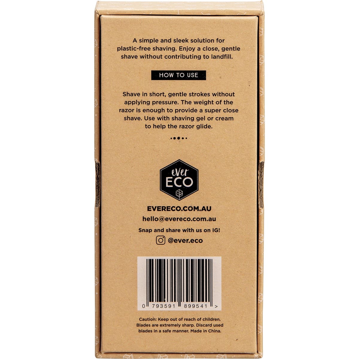 EVER ECO Safety Razor Matte Black 1