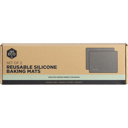 EVER ECO Reusable Silicone Baking Mats Set of 2 (30 x 40cm) 2pk