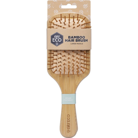 EVER ECO Bamboo Hair Brush Large Paddle