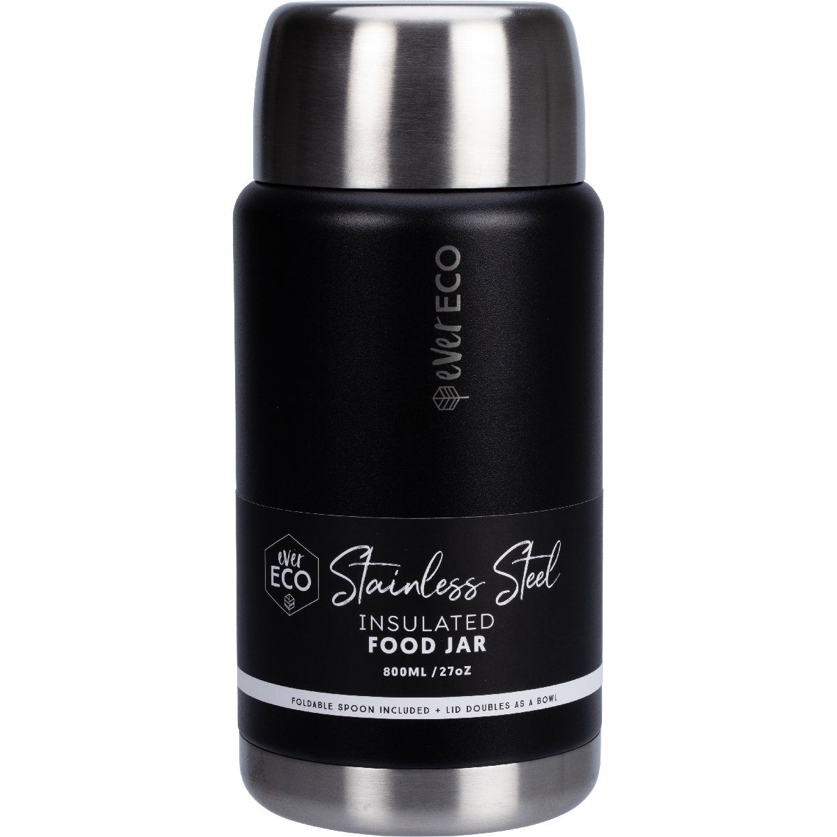 EVER ECO Insulated Stainless Steel Food Jar Onyx 800ml