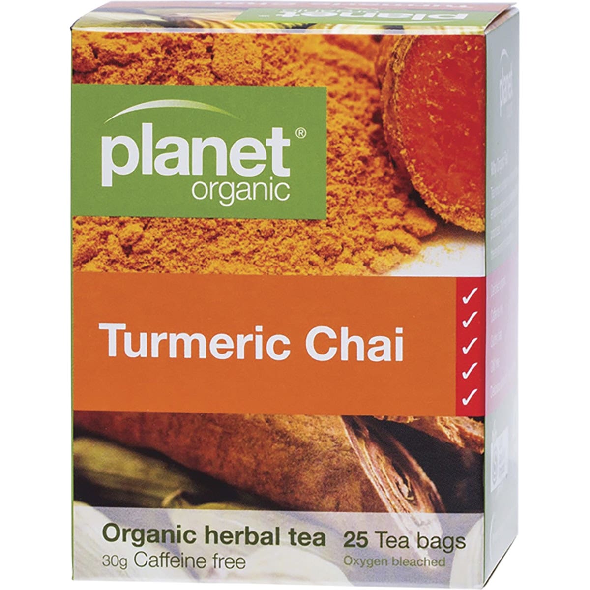Planet Organic Organic Turmeric Chai Herbal Tea x 25 Tea Bags