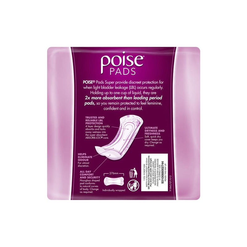 Poise Pads For Bladder Leaks Super 14 Pack