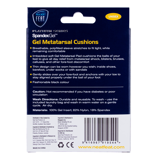 Neat Feat Spandex Metatarsal Cushion Pad Medium