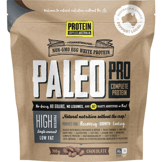 PROTEIN SUPPLIES AUSTRALIA PaleoPro (Egg White Protein) Chocolate 900g