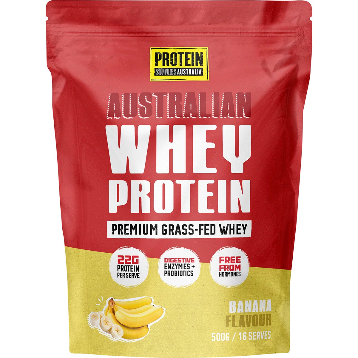Protein Supplies Australia Australian Whey Protein Banana 500g
