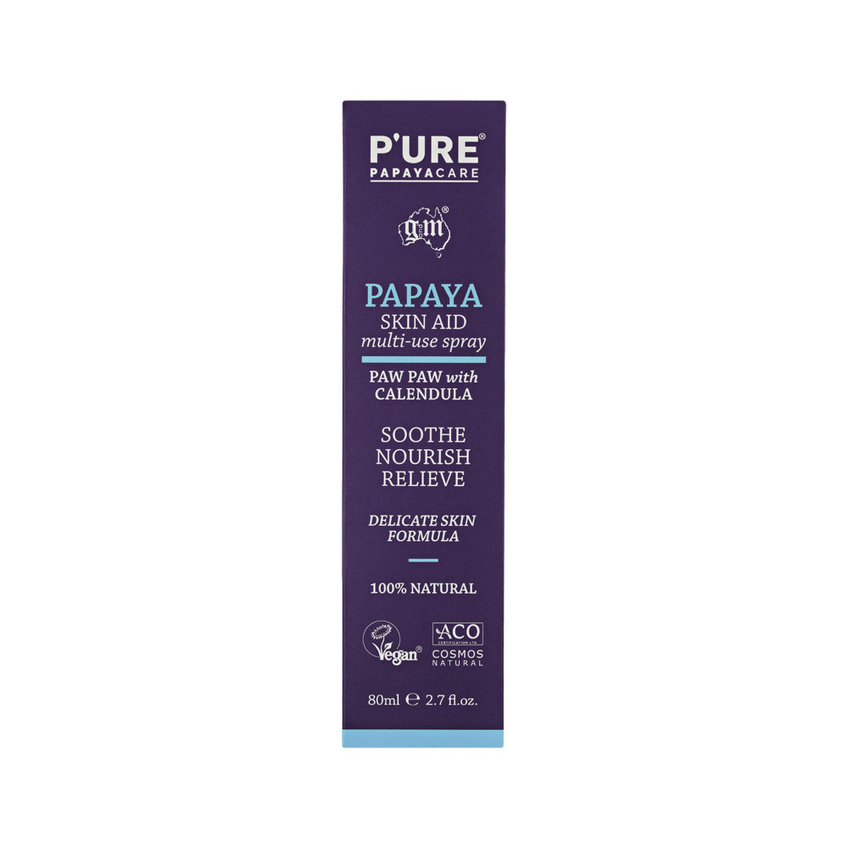 P'URE Papayacare Papaya Skin Aid Multi-Use Spray (Paw Paw with Calendula) 80ml