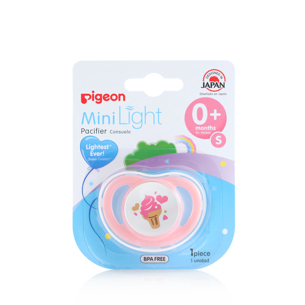 Pigeon MiniLight Pacifier Small 1 Pack (Assorted Colours)