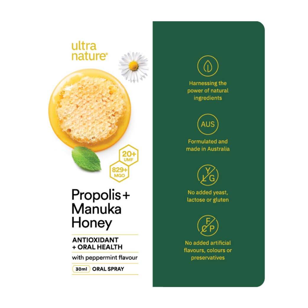 Ultra Nature Propolis & Manuka Honey Oral Spray 30ml