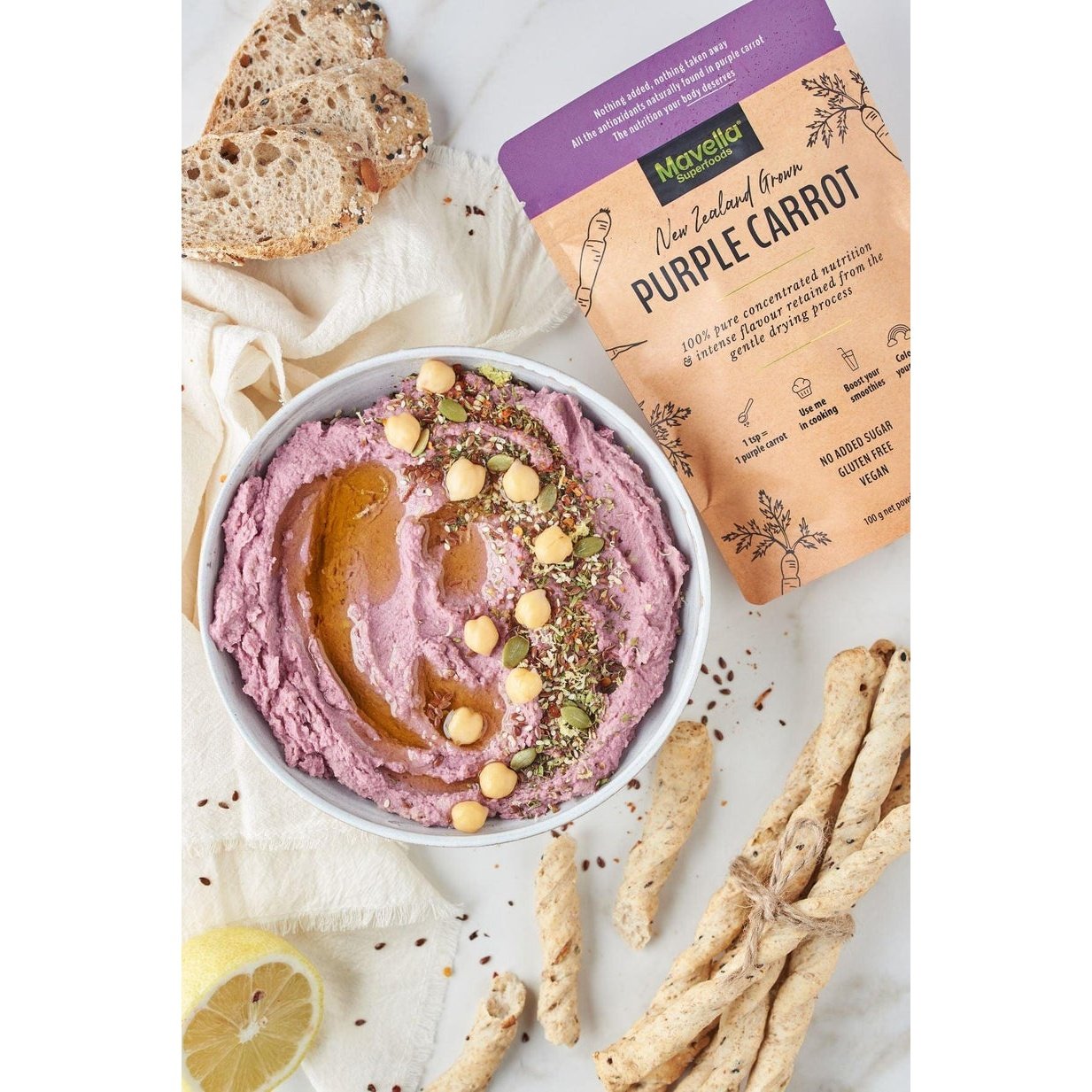 Mavella Superfoods Purple Carrot Powder 100g
