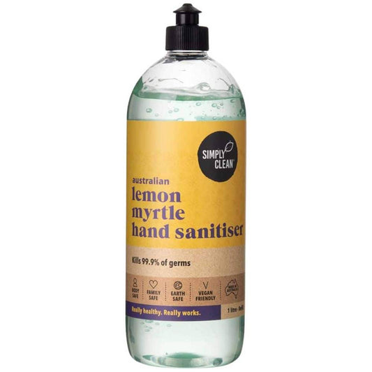 Simply Clean Lemon Myrtle Hand Sanitiser 1L