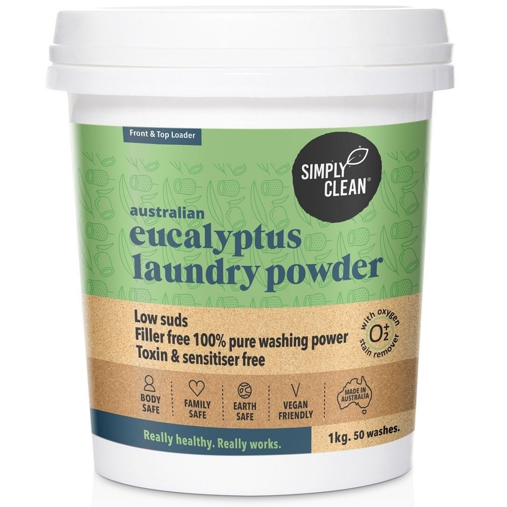 Simply Clean Eucalyptus Laundry Powder 1kg
