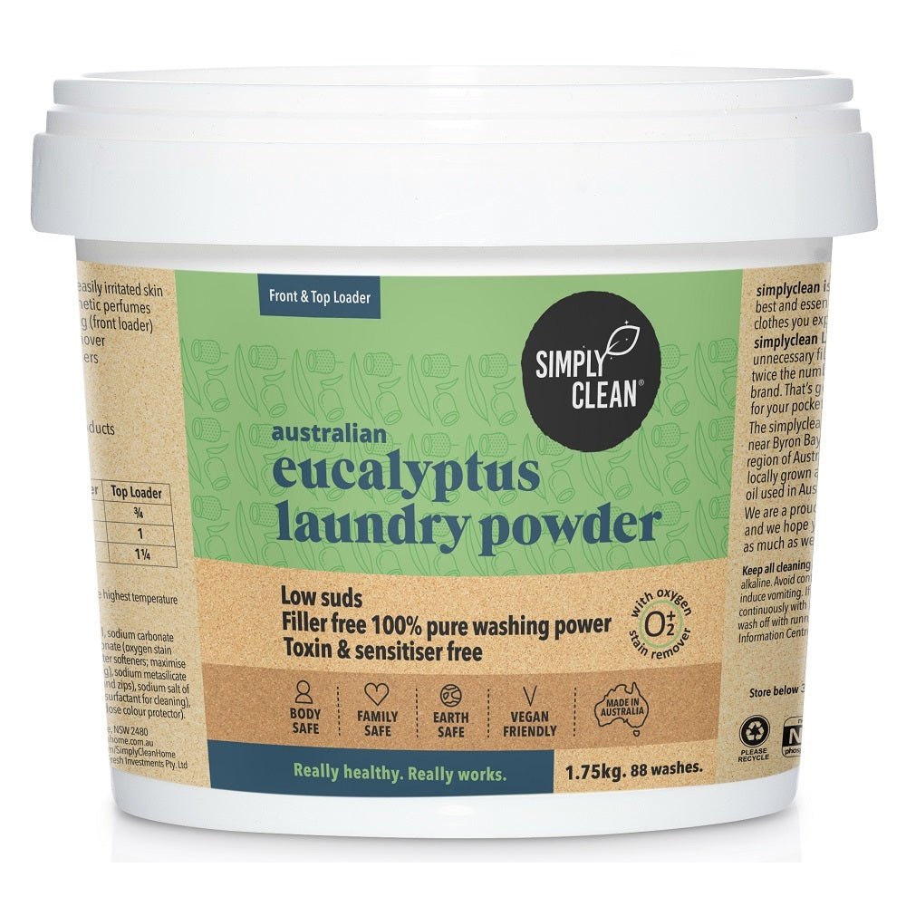 Simply Clean Eucalyptus Laundry Powder 1.75kg