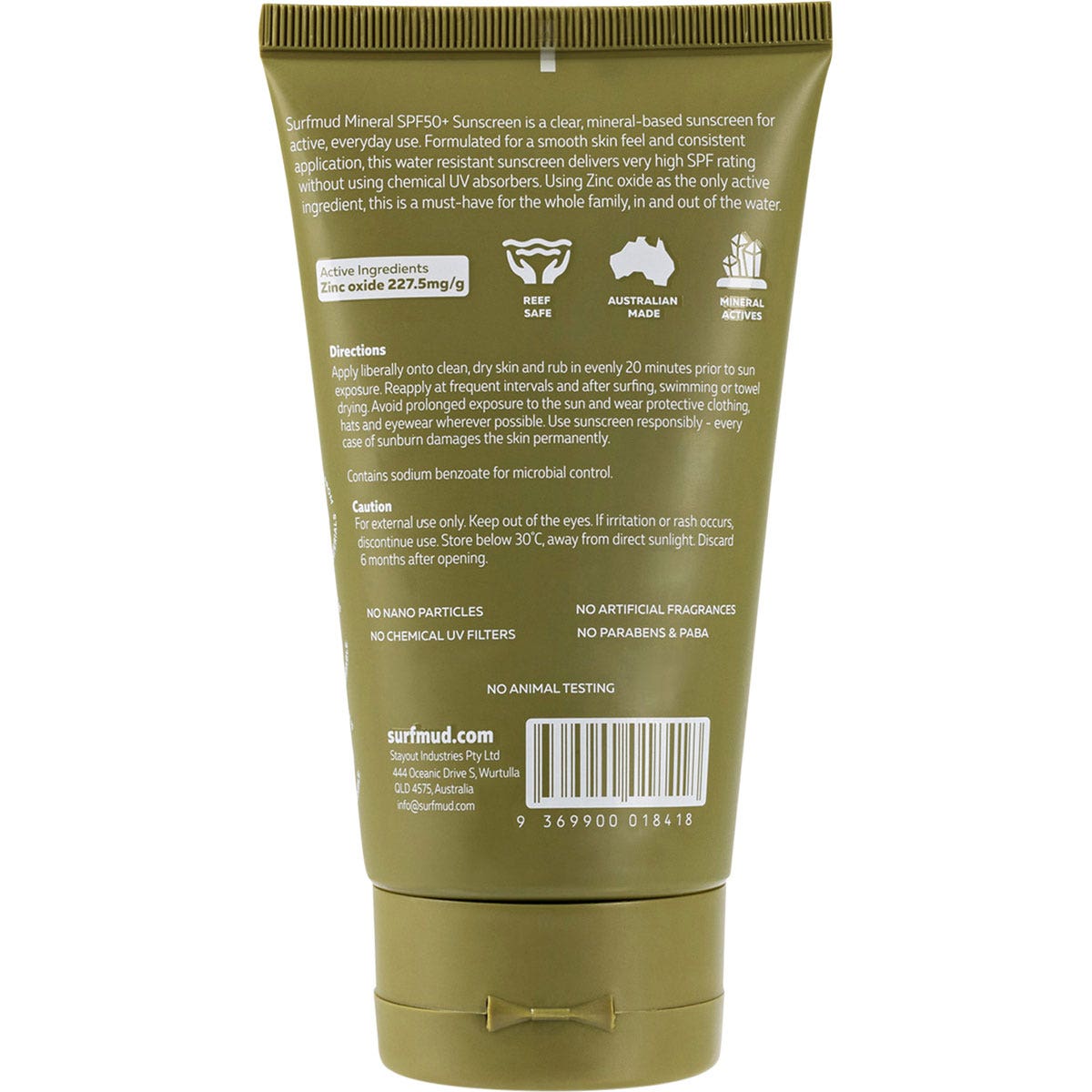 SURFMUD Mineral Sunscreen SPF 50+ 125g