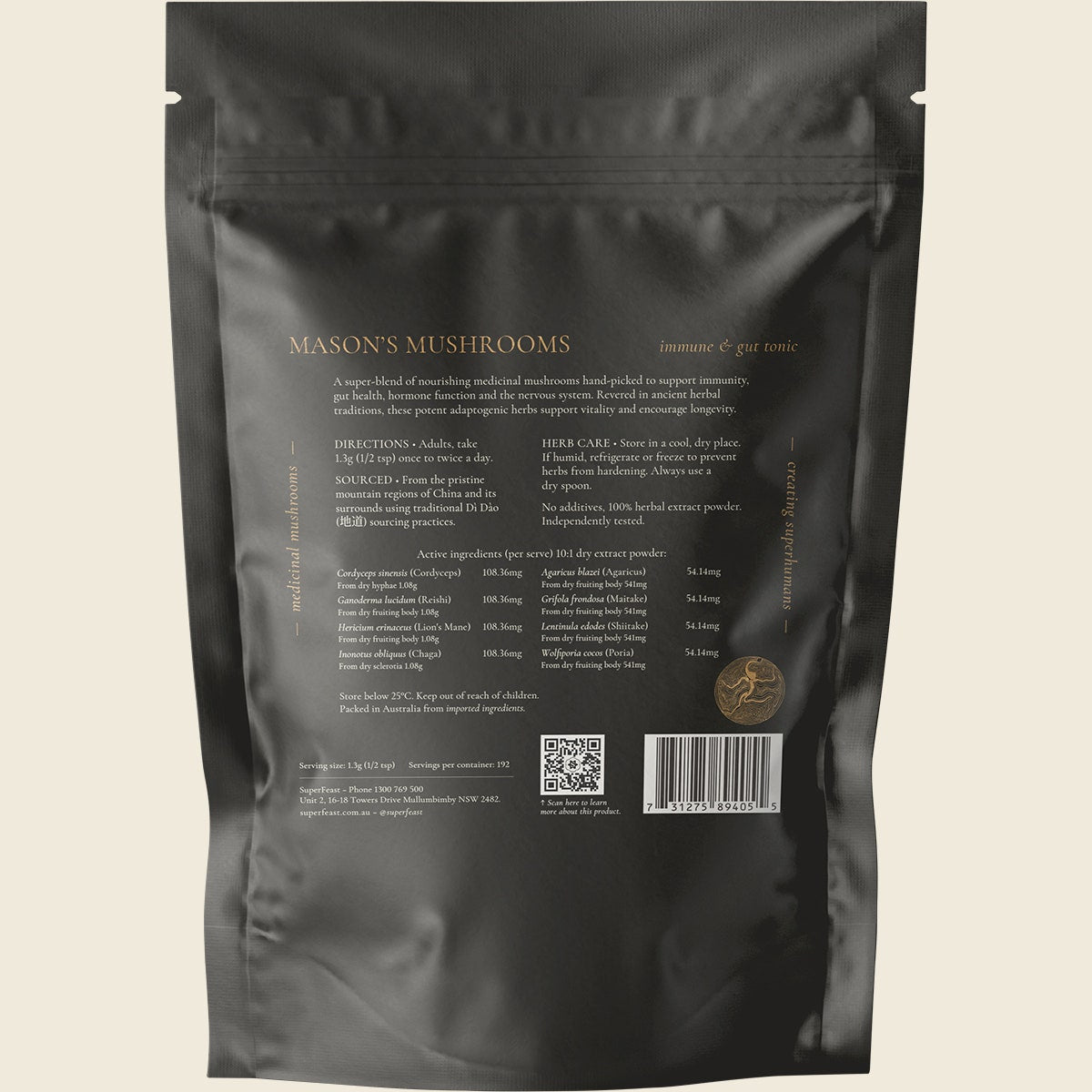 Superfeast Mason's Mushrooms 250g