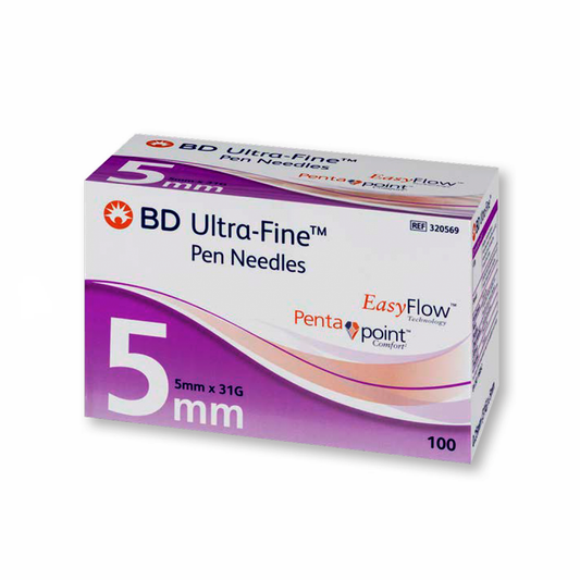 BD Needles Ultra Fine Pen Needle 31g X 5mm 100 Needles