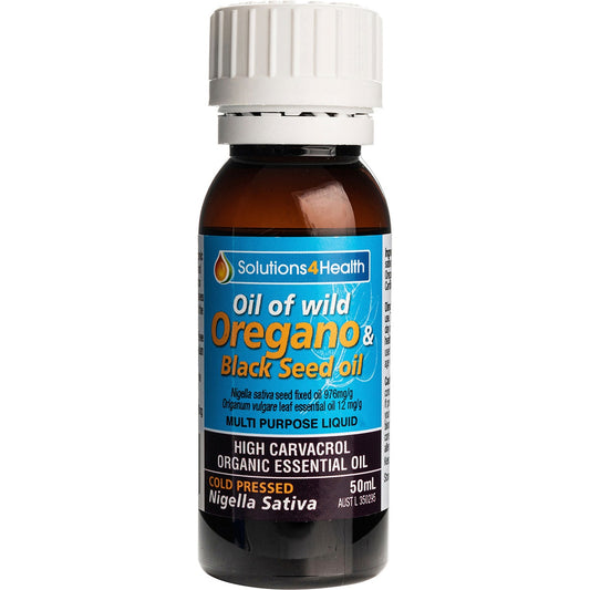 Solutions 4 Health Oil of Wild Oregano & Black Seed Oil 50ml