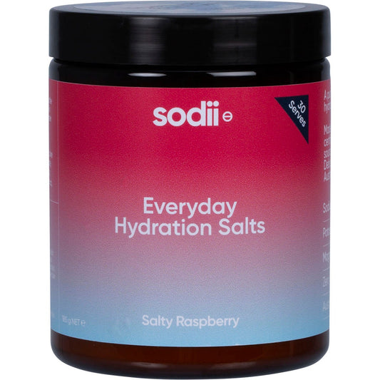 Sodii Everyday Hydration Salts Salty Raspberry 185g