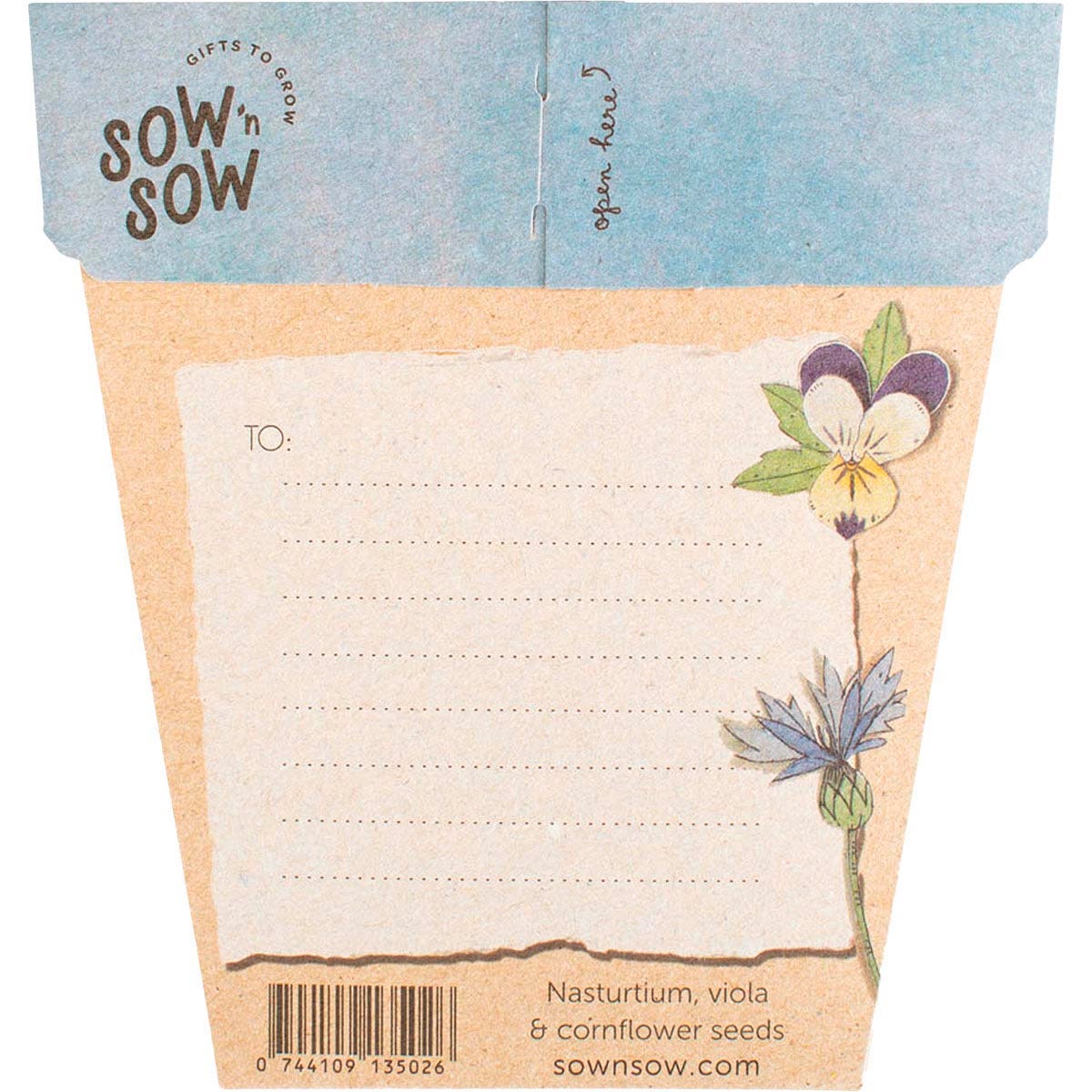 SOW 'N SOW Gift Of Seeds Culinary Flowers 1