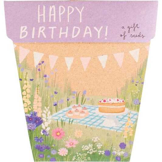 SOW 'N SOW Gift Of Seeds Happy Birthday - Picnic