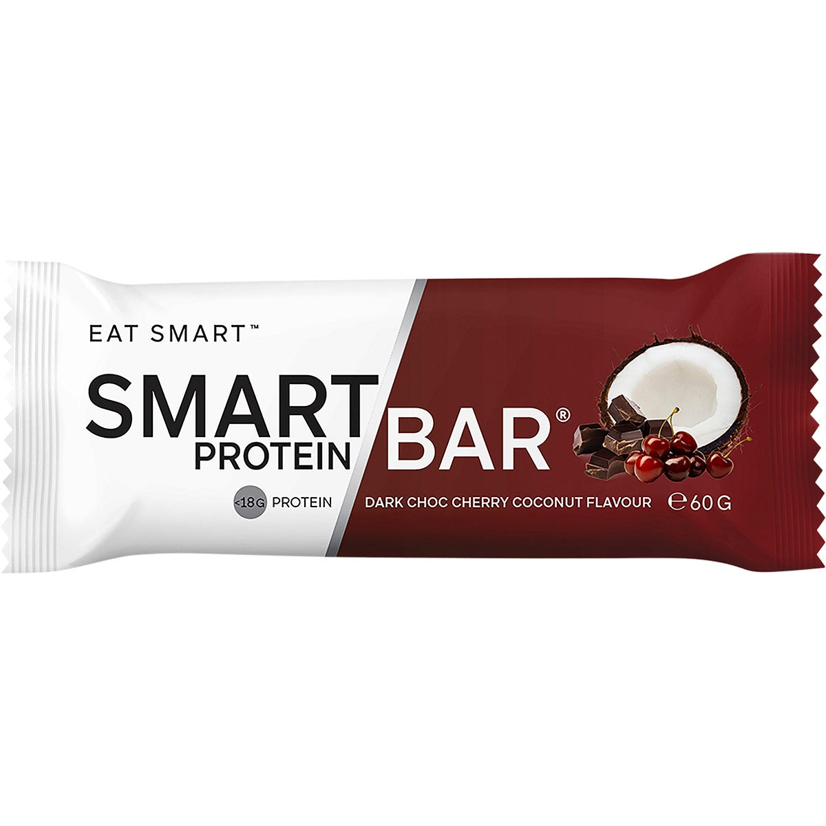 SMART PROTEIN BAR Dark Choc Cherry Coconut Protein Bar 12x60g