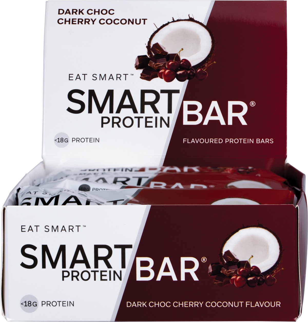 SMART PROTEIN BAR Dark Choc Cherry Coconut Protein Bar 12x60g