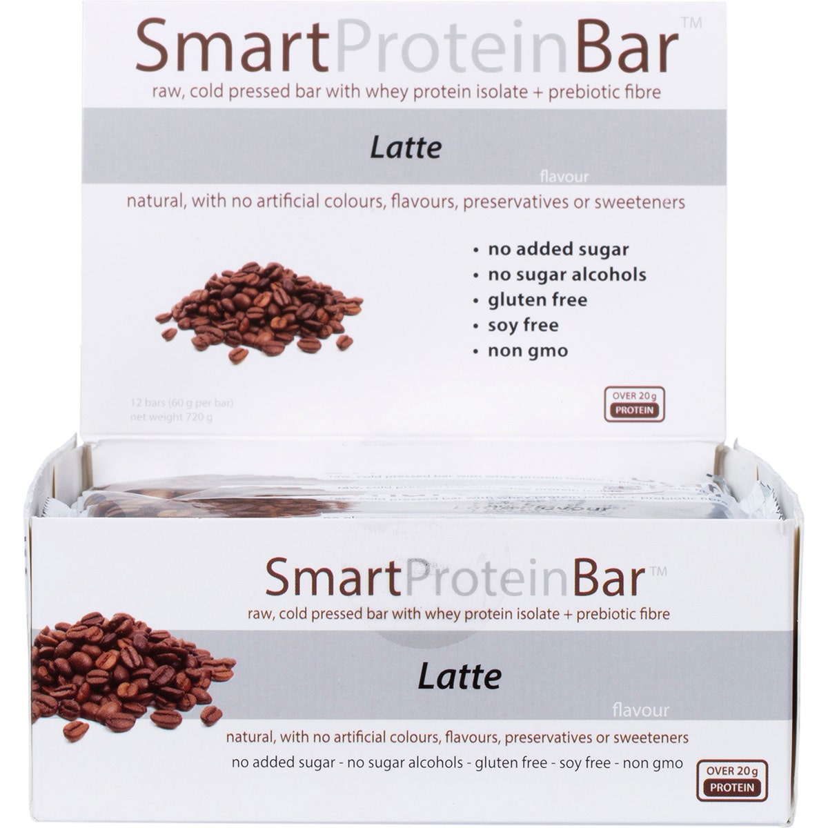 Smart Protein Bar Latte Flavour Protein Bar 12x60g