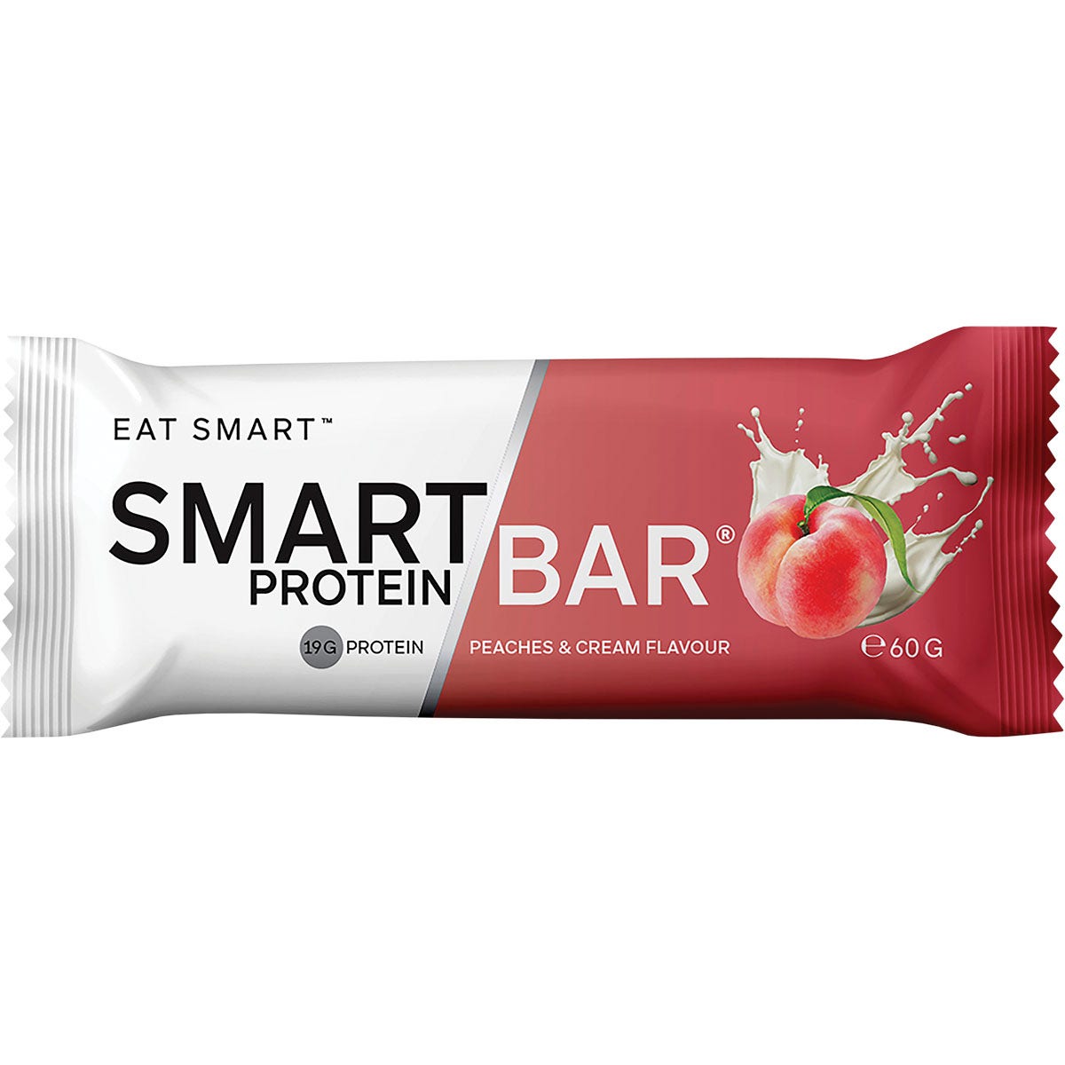 Smart Protein Bar Peaches & Cream Flavour Protein Bar 12x60g